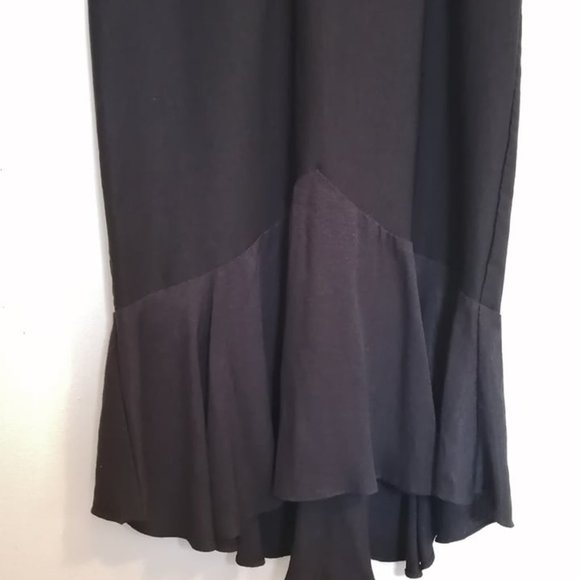 Stop Staring! Black Peplum Maxi Dress M - Picture 6 of 8